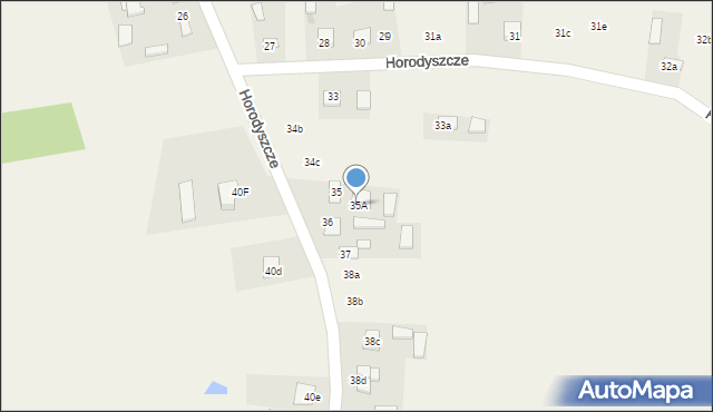 Horodyszcze, Pozytywna, 118, mapa Horodyszcze