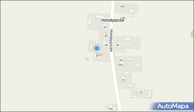 Horodyszcze, Pozytywna, 73, mapa Horodyszcze