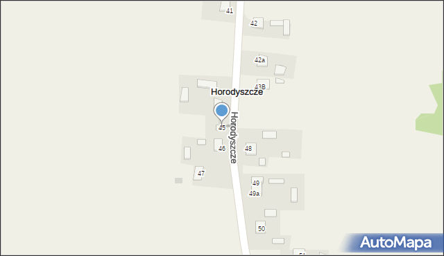 Horodyszcze, Pozytywna, 77, mapa Horodyszcze