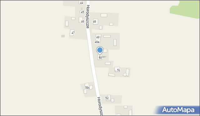 Horodyszcze, Pozytywna, 84, mapa Horodyszcze