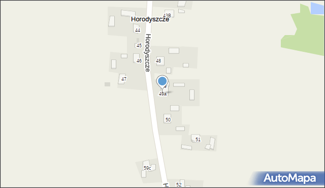 Horodyszcze, Pozytywna, 86, mapa Horodyszcze