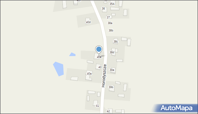 Horodyszcze, Pozytywna, 95, mapa Horodyszcze