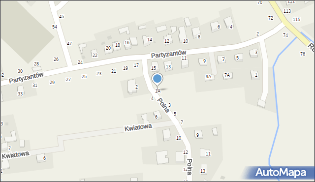 Ilkowice, Polna, 1A, mapa Ilkowice