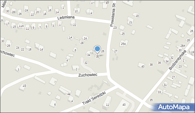 Iłża, Powstania Styczniowego, 30, mapa Iłża