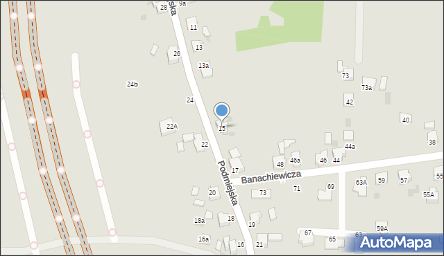 Imielin, Podmiejska, 15, mapa Imielin