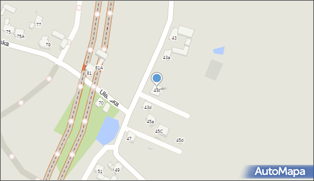 Imielin, Podmiejska, 43c, mapa Imielin