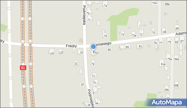 Imielin, Podmiejska, 7f, mapa Imielin