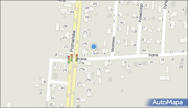 Inowrocław, Polna, 3, mapa Inowrocławia