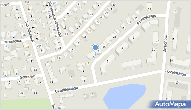 Inowrocław, Ponińskiego Edwarda, 7, mapa Inowrocławia