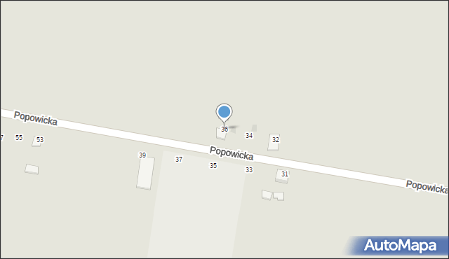 Inowrocław, Popowicka, 36, mapa Inowrocławia