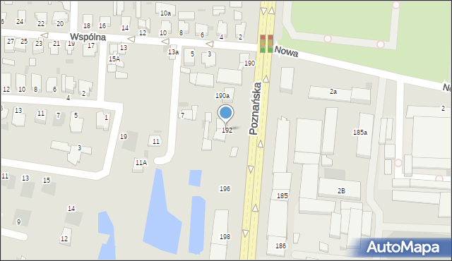 Inowrocław, Poznańska, 192, mapa Inowrocławia