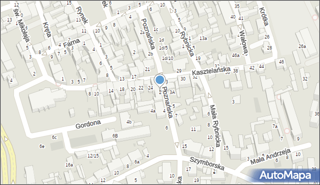 Inowrocław, Poznańska, 2, mapa Inowrocławia