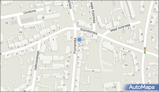 Inowrocław, Poznańska, 21, mapa Inowrocławia