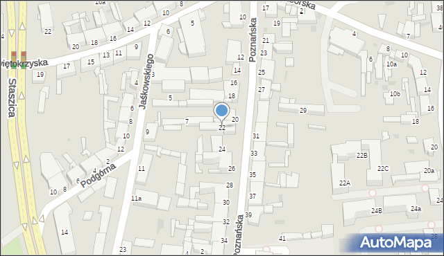 Inowrocław, Poznańska, 22, mapa Inowrocławia