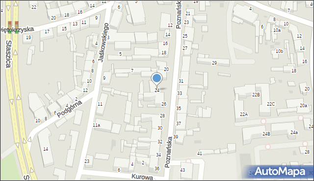 Inowrocław, Poznańska, 24, mapa Inowrocławia