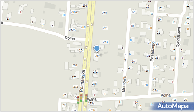 Inowrocław, Poznańska, 269, mapa Inowrocławia