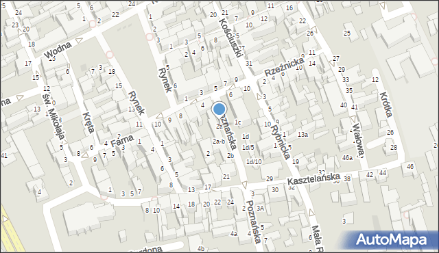 Inowrocław, Poznańska, 2a, mapa Inowrocławia