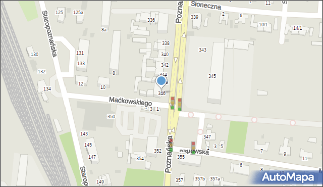 Inowrocław, Poznańska, 346, mapa Inowrocławia