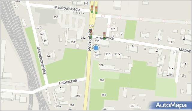 Inowrocław, Poznańska, 357, mapa Inowrocławia