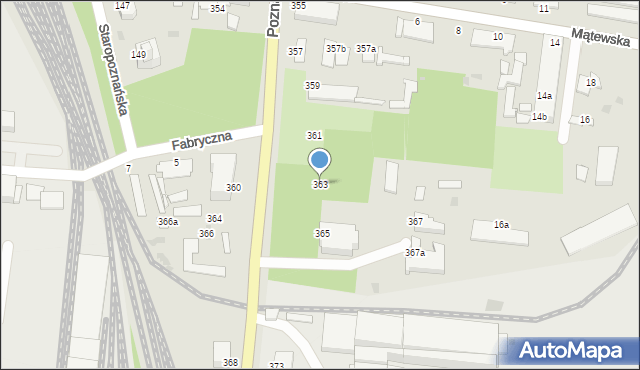 Inowrocław, Poznańska, 363, mapa Inowrocławia
