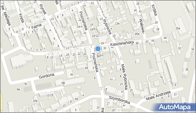 Inowrocław, Poznańska, 3A, mapa Inowrocławia