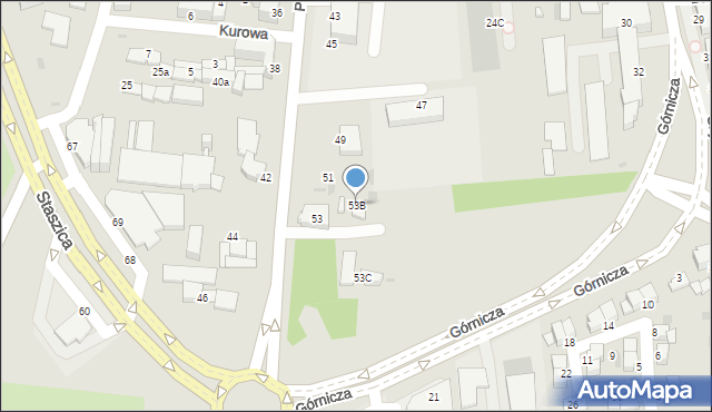 Inowrocław, Poznańska, 53B, mapa Inowrocławia