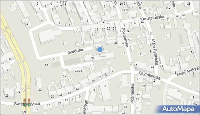 Inowrocław, Poznańska, 6a, mapa Inowrocławia