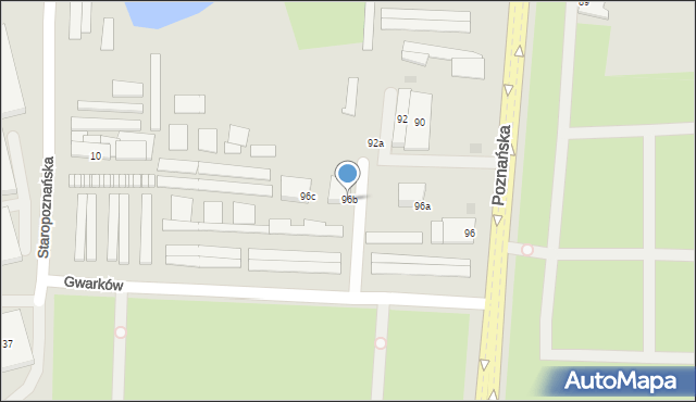 Inowrocław, Poznańska, 96b, mapa Inowrocławia