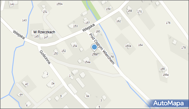 Inwałd, Pod Ostrym Wierchem, 2, mapa Inwałd