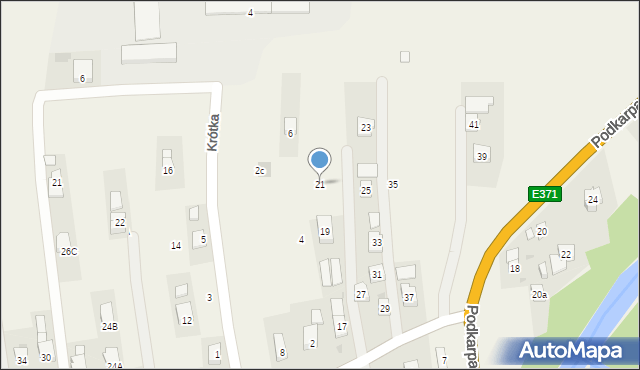 Iskrzynia, Podkarpacka, 21, mapa Iskrzynia