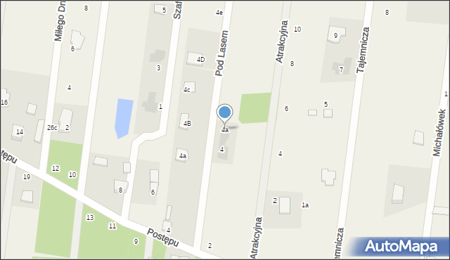 Izabela, Pod Lasem, 4a, mapa Izabela