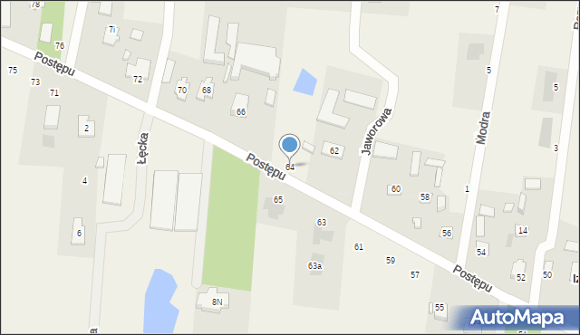 Izabela, Postępu, 64, mapa Izabela