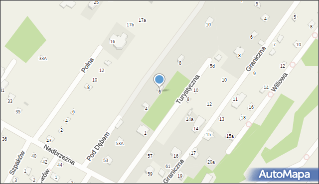 Izbica, Pod Dębem, 6, mapa Izbica