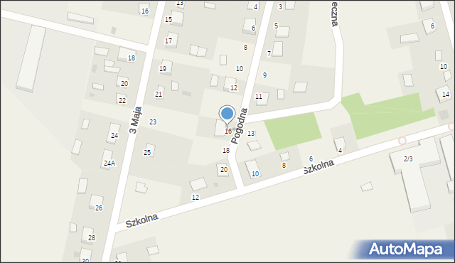 Jabłoń, Pogodna, 16, mapa Jabłoń