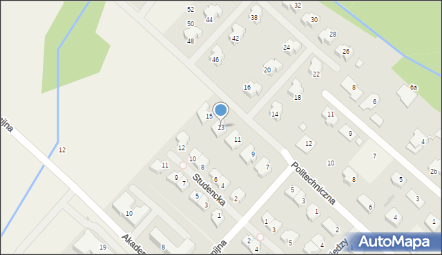 Jabłonna, Politechniczna, 13, mapa Jabłonna