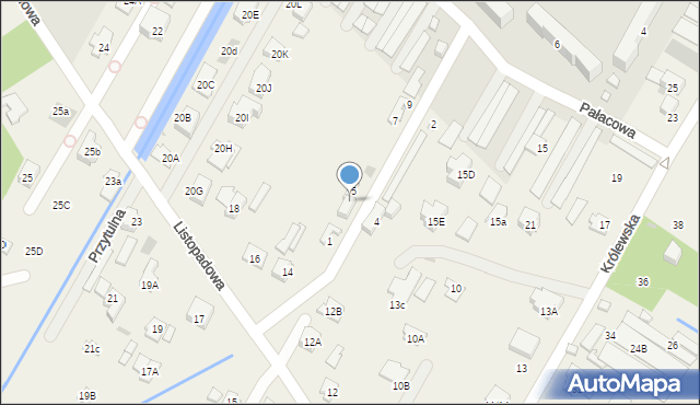 Jabłonna, Polna, 5A, mapa Jabłonna