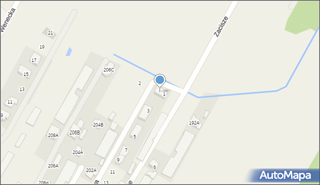 Jabłonna, Poziomkowa, 1A, mapa Jabłonna