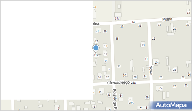 Jadów, Polskiego Października, 11a, mapa Jadów