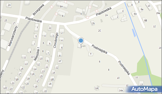 Jadowniki, Podmiejska, 2, mapa Jadowniki