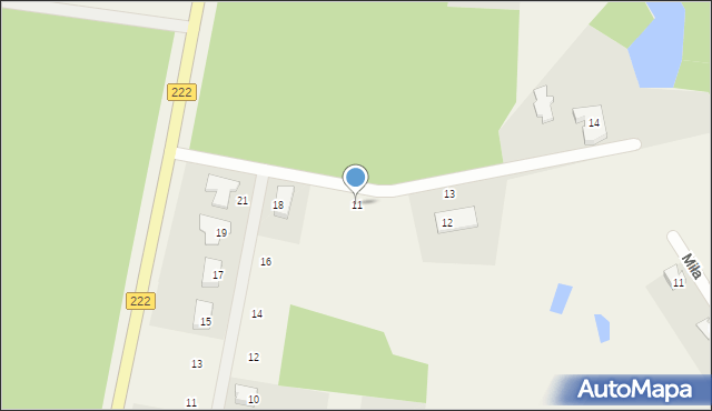 Jagatowo, Podleśna, 11, mapa Jagatowo