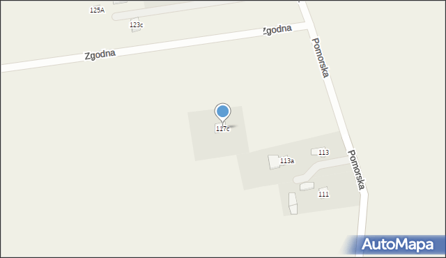 Jaktorów, Pomorska, 117c, mapa Jaktorów