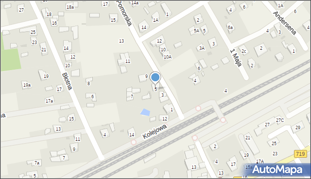 Jaktorów, Pomorska, 5, mapa Jaktorów
