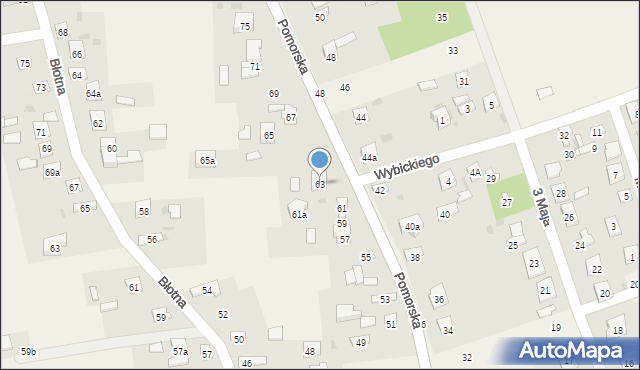 Jaktorów, Pomorska, 63, mapa Jaktorów