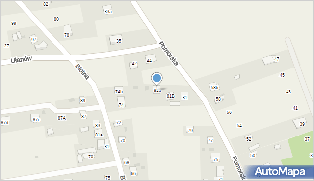 Jaktorów, Pomorska, 81a, mapa Jaktorów