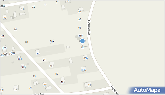 Jaktorów, Pomorska, 91, mapa Jaktorów