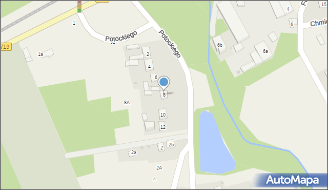 Jaktorów-Kolonia, Potockiego, 8, mapa Jaktorów-Kolonia