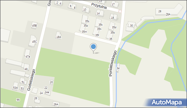 Janki, Poniatowskiego, 37e, mapa Janki