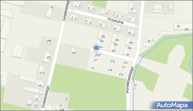 Janki, Poniatowskiego, 37m, mapa Janki