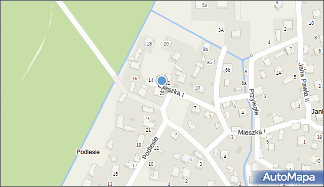 Jankowice, Podlesie, 25, mapa Jankowice