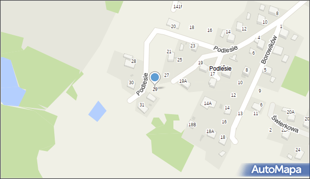 Jankowice, Podlesie, 29, mapa Jankowice